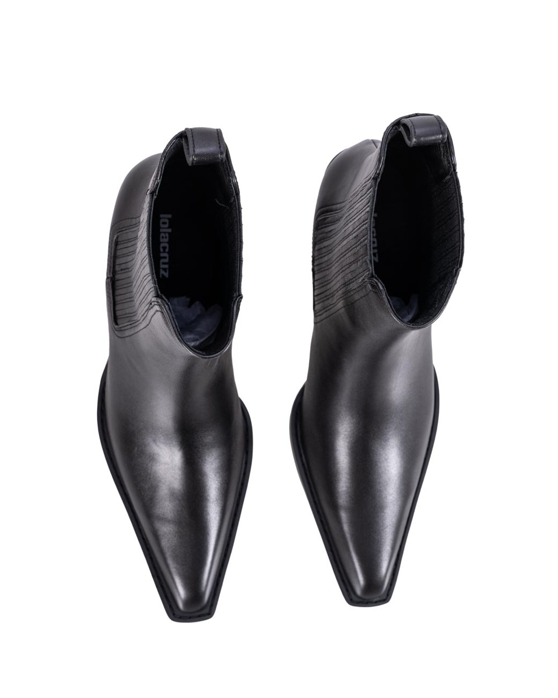 shop LOLACRUZ  Stivale: Lola Cruz stivaletti "Solenne" in pelle con elastico.
Modello "Solenne".
Gambale medio alto.
Composizione: 100% Pelle.
Fabbricato in Spagna.. 024T14-N number 7562353